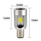 BA20D DC12-80V / 20W / 6000K / 2000LM Motorcycle Headlight with Angel Eyes, BA20D, BA20D (Blue), BA20D (Red)