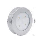 R-1633 4.5V / 0.3W 4LEDs Car Indoor Dome Light LED Touch Night Light, 4 LEDs (Gold), 4 LEDs(Silver)