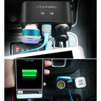 SHUNWEI SD-1925 120W 3A Car 2 in 1 Dual USB Charger 90 Degree Free Rotation Cigarette Lighter, SD-1925 (Black), SD-1925