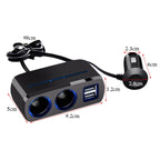 SHUNWEI SD-1928A 80W 3A Car 2 in 1 Dual USB Charger Cigarette Lighter, SD-1928A