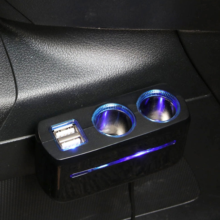 SHUNWEI SD-1928A 80W 3A Car 2 in 1 Dual USB Charger Cigarette Lighter, SD-1928A
