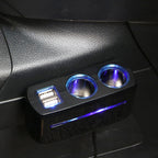 SHUNWEI SD-1928A 80W 3A Car 2 in 1 Dual USB Charger Cigarette Lighter, SD-1928A