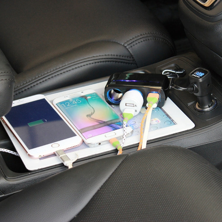 SHUNWEI SD-1928C 80W 3.1A Car 2 in 1 Dual USB Charger Cigarette Lighter with Voltage Detection, SD-1928C