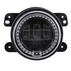 2 PCS DC12V-30V / 30W / 3A / 1440LM 12LEDs  4 inch Car LED Colorful Fog Light, Style: Black Background, Style: Black Background(White Light), Style: Black Background(Yellow Light)