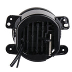 2 PCS DC12V-30V / 30W / 3A / 1440LM 12LEDs  4 inch Car LED Colorful Fog Light, Style: Black Background, Style: Black Background(White Light), Style: Black Background(Yellow Light)