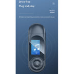 T-13 Bluetooth 5.0 LCD Digital Display Bluetooth Adapter Receiver Transmitter, T-13