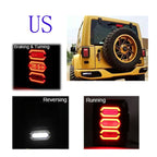 1 Pair 15W DC 12V IP67 4 in 1 Car LED Tail Lights / Driving Lights / Brake Lights/Turn Reverse, US Version, 1 Pair US Version