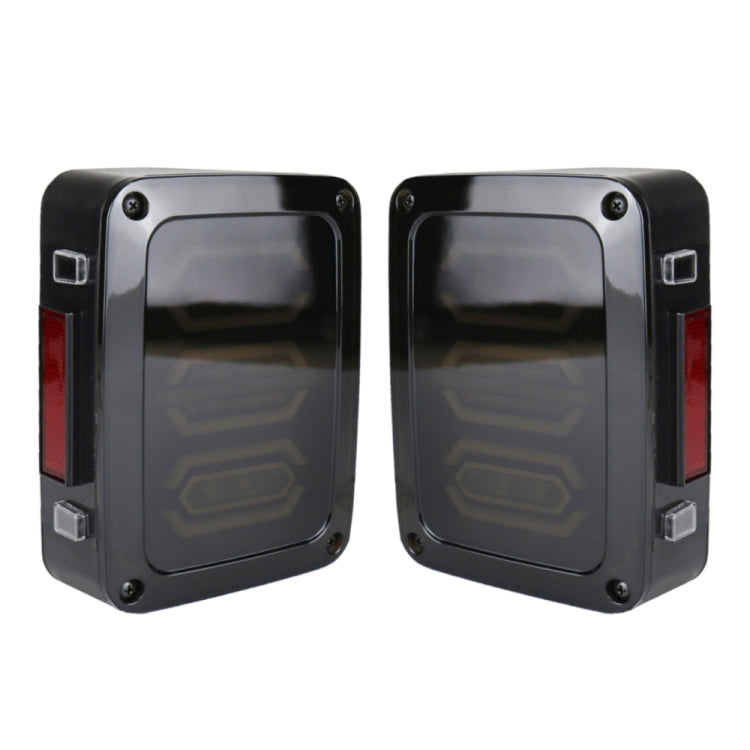 1 Pair 15W DC 12V IP67 4 in 1 Car LED Tail Lights / Driving Lights / Brake Lights/Turn Reverse, European Version, 1 Pair European Version