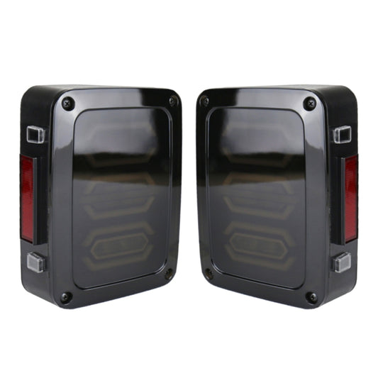 1 Pair 15W DC 12V IP67 4 in 1 Car LED Tail Lights / Driving Lights / Brake Lights/Turn Reverse, European Version, 1 Pair European Version