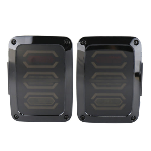 1 Pair 15W DC 12V IP67 4 in 1 Car LED Tail Lights / Driving Lights / Brake Lights/Turn Reverse, European Version, 1 Pair European Version