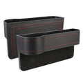 2 PCS Car Multi-functional Principal And Deputy Driver Seat Console Leather Box, Seat Console Leather Box (Black), Seat Console Leather Box (Beige), Seat Console Leather Box (Red), Seat Console Leather Box (Brown)