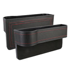 2 PCS Car Multi-functional Principal And Deputy Driver Seat Console Leather Box, Seat Console Leather Box (Black), Seat Console Leather Box (Beige), Seat Console Leather Box (Red), Seat Console Leather Box (Brown)