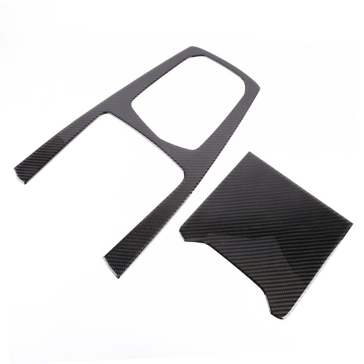 2 PCS Car Carbon Fiber Gear Panel Decorative Sticker for BMW X5 2020, Gear Panel