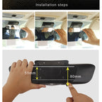 YC-193 Multifunctional Car Interior Rearview Mirror Large Field of Vision Anti-glare Auxiliary Car Blue Mirror, YC-193