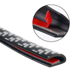Car Carbon Fiber Texture Decoration Door & Window Seal Decorative Strip, Carbon Fiber
