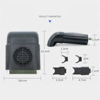 5W Car Fan Cooling Artifact For Car radiating Seat Cushion, 1 PC(Black), 1 PC (White)