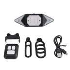USB Rechargeable Bicycle Turn Light Wireless Remote Control Bike Tail Light, Wireless RC Bike Tail Light
