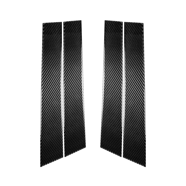 4 PCS Car Carbon Fiber B Pillar Decorative Sticker for Infiniti FX 2009-2013/QX70 2014-, Left and Right Drive Universal, B Pillar