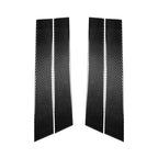 4 PCS Car Carbon Fiber B Pillar Decorative Sticker for Infiniti FX 2009-2013/QX70 2014-, Left and Right Drive Universal, B Pillar