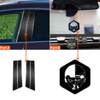 4 PCS Car Carbon Fiber B Pillar Decorative Sticker for Infiniti FX 2009-2013/QX70 2014-, Left and Right Drive Universal, B Pillar