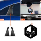 2 PCS Car Carbon Fiber Rear A Pillar Decorative Sticker for Infiniti FX 2009-2013/QX70 2014-, Left and Right Drive Universal, Rear A Pillar