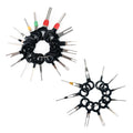 29 in 1 Car Plug Circuit Board Wire Harness Terminal Extraction Pick Connector Crimp Pin Back Needle Remove Tool, 29 in 1
