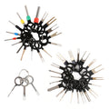 41 in 1 Car Plug Circuit Board Wire Harness Terminal Extraction Pick Connector Crimp Pin Back Needle Remove Tool, 41 in 1