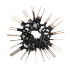 59 in 1 Car Plug Circuit Board Wire Harness Terminal Extraction Pick Connector Crimp Pin Back Needle Remove Tool, 59 in 1