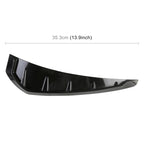 2 PCS Car Soft Silicone Decorative Sticker Outside Sticker, Bright Black, Bright Black