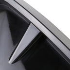 2 PCS Car Soft Silicone Decorative Sticker Outside Sticker, Bright Black, Bright Black