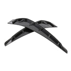 2 PCS Car Soft Silicone Decorative Sticker Outside Sticker, Carbon Fiber Texture, Carbon Fiber Texture