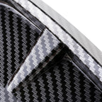 2 PCS Car Soft Silicone Decorative Sticker Outside Sticker, Carbon Fiber Texture, Carbon Fiber Texture