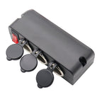 3 in 1 12-24V 16A Car Cigarette Lighter Socket with Overload Protection Switch Control, 3 in 1 12-24V 16A