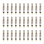 30 PCS VT-002 Bicycle Detachable French Valve Core Style: Reticulated, Reticulated