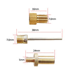 4 in 1 A Inflator Adapter French Mouth / US Mouth / UK Mouth Inflation Needle Adapter, 4 in 1 A