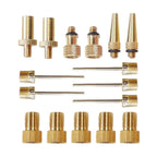 16 in 1 B Inflator Adapter French Mouth / US Mouth / UK Mouth Inflation Needle Adapter, 16 in 1 B