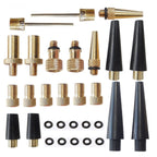 30 in 1 Inflator Adapter French Mouth / US Mouth / UK Mouth Inflation Needle Adapter, 30 in 1