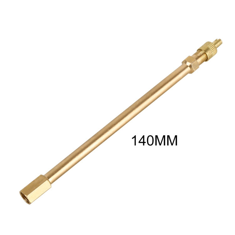 5 PCS Car Tires Valve Inflatable Extension Tube, Length: 140mm, 140mm, Pure Copper