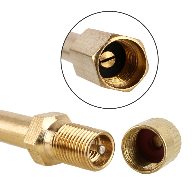 5 PCS Car Tires Valve Inflatable Extension Tube, Length: 200mm, 200mm, Pure Copper