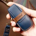 Hallmo Car Cowhide Leather Key Protective Cover Key Case for Old Mercedes-Benz E300L, For Old Mercedes-Benz E300L