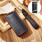 Hallmo Car Cowhide Leather Key Protective Cover Key Case for Trumpchi GS4 2021 B Style, For Trumpchi GS4 2021 B Style