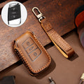 Hallmo Car Cowhide Leather Key Protective Cover Key Case for Volkswagen Lavida A Style, For Volkswagen Lavida A Style