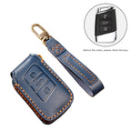 Hallmo Car Cowhide Leather Key Protective Cover Key Case for Volkswagen Lavida A Style, For Volkswagen Lavida A Style