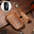 Hallmo Car Cowhide Leather Key Protective Cover Key Case for Toyota Corolla 2017 3-button, For Toyota Corolla 2017 3-button