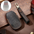 Hallmo Car Cowhide Leather Key Protective Cover Key Case for Geely Emgrand B Style, For Geely Emgrand B Style