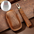 Hallmo Car Cowhide Leather Key Protective Cover Key Case for Geely Emgrand C Style, For Geely Emgrand C Style