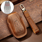 Hallmo Car Cowhide Leather Key Protective Cover Key Case for Geely Emgrand C Style, For Geely Emgrand C Style