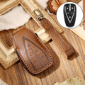 Hallmo Car Cowhide Leather Key Protective Cover Key Case for Changan CS75 Plus, For Changan CS75 Plus