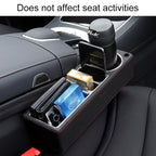 Car Multi-functional Console PU Leather Box Cup Holder Seat Gap Side Storage Box, Storage Box (Brown), Storage Box (Black), Storage Box (Beige)