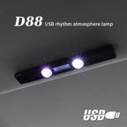 D88 5V 2.5W Car Colorful Starry Sky Atmosphere Lamp without Remote Control, D88 without Remote Control